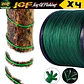 Multifilamento Línea Pesca Jof Power Strong 300m X4 0.23mm 13.6kg verde - Miniatura 2