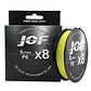 Multifilamento Linea Pesca Jof Super Pe X8 150m 0.23mm 13.6k Amarillo - Miniatura 1