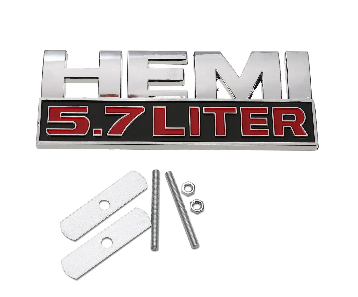 Emblema Frontal parrilla Logo Hemi 5.7 Liter Para Dodge 12x4cm 1