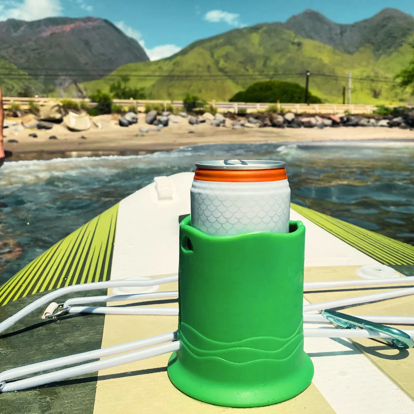 Soporte Porta Vaso Lata Etc Kayak Stand Up Paddle Lancha Verde 2