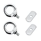 2x Ojales Para Amarre Tornillo M6 Para Riel Kayak Barco Etc - Miniatura 5