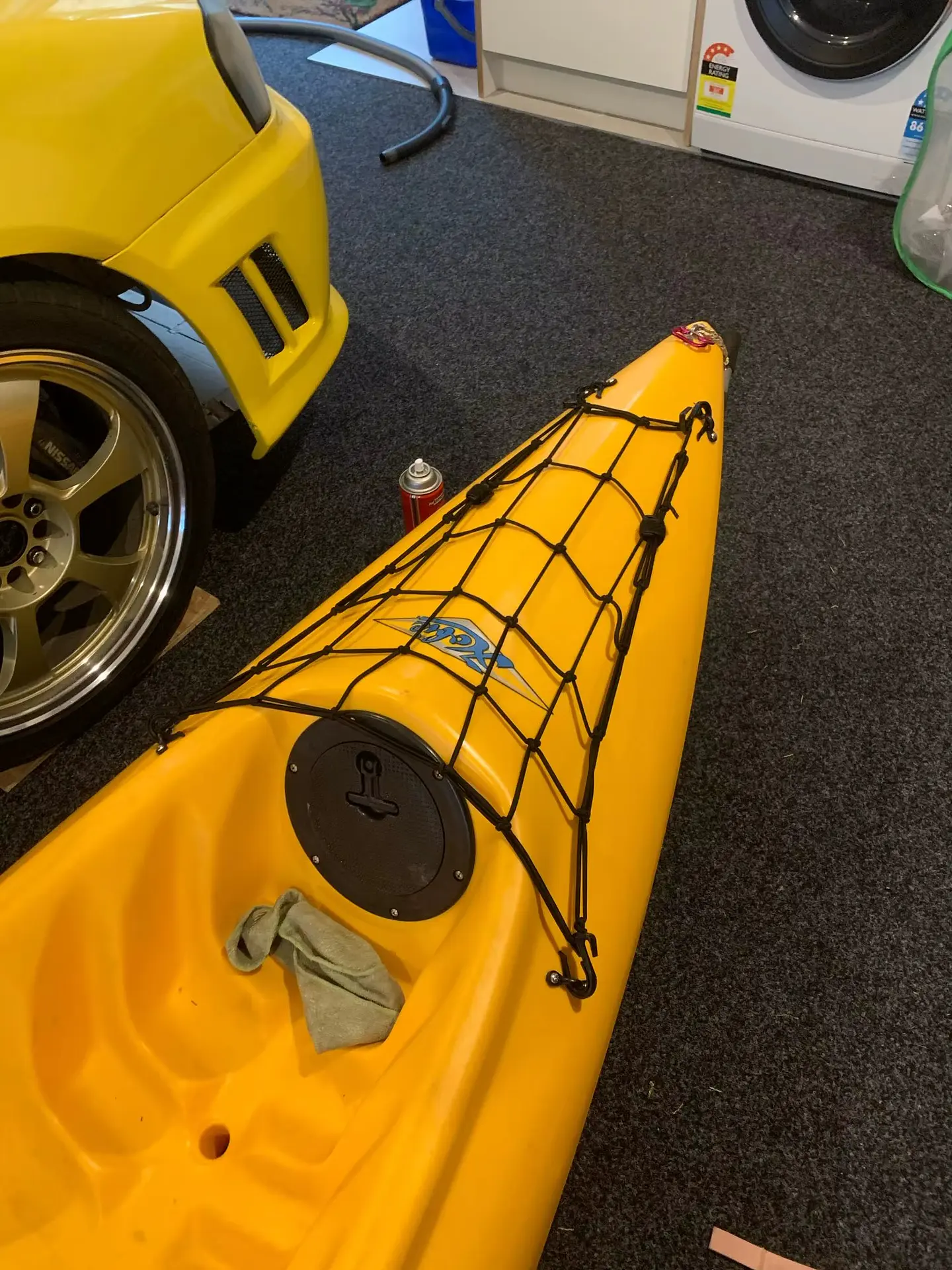 Malla Elástica Red De Carga Cubierta Kayak Paddle 38x38cm 5