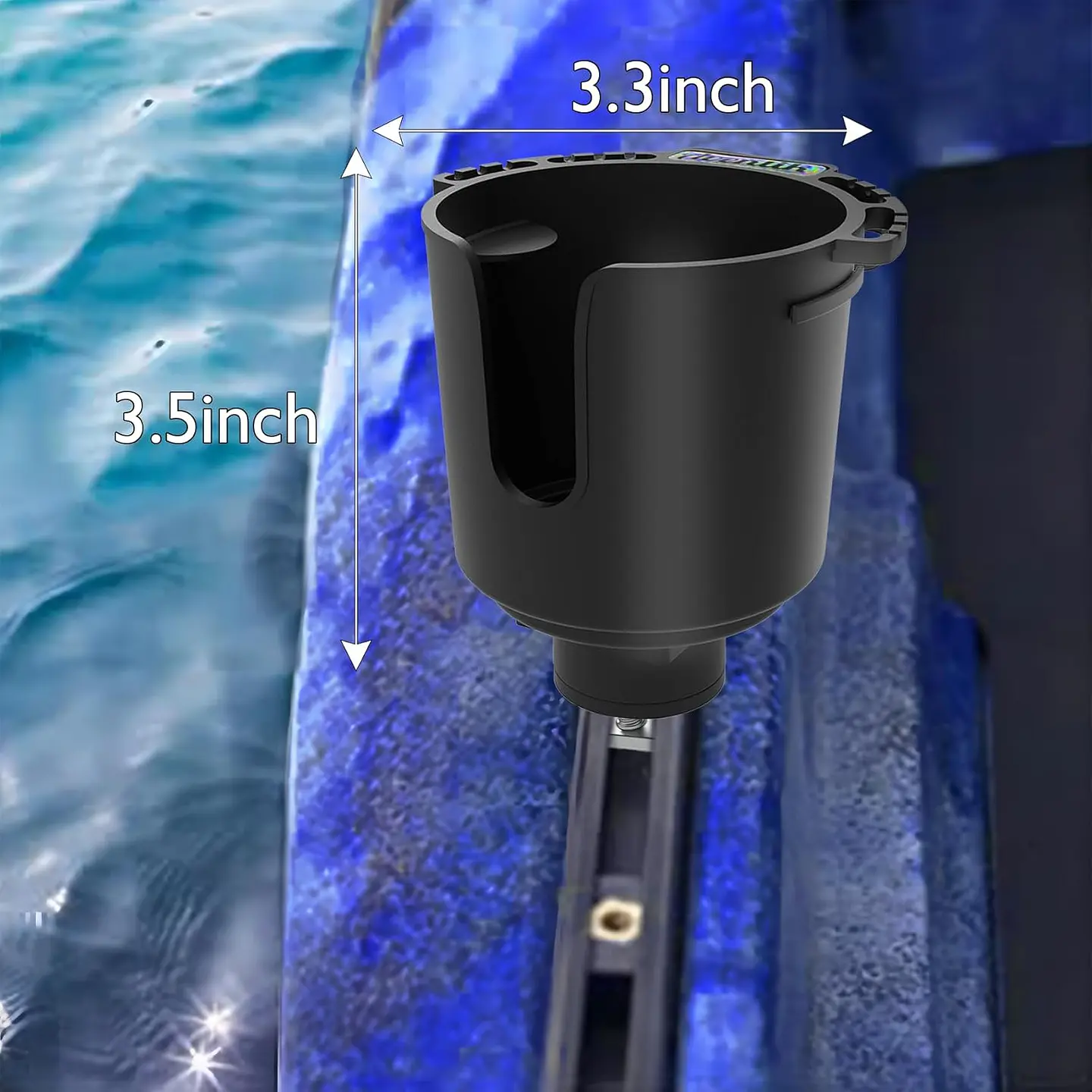 Soporte Multifuncional Porta Vaso Para Riel Kayak 2