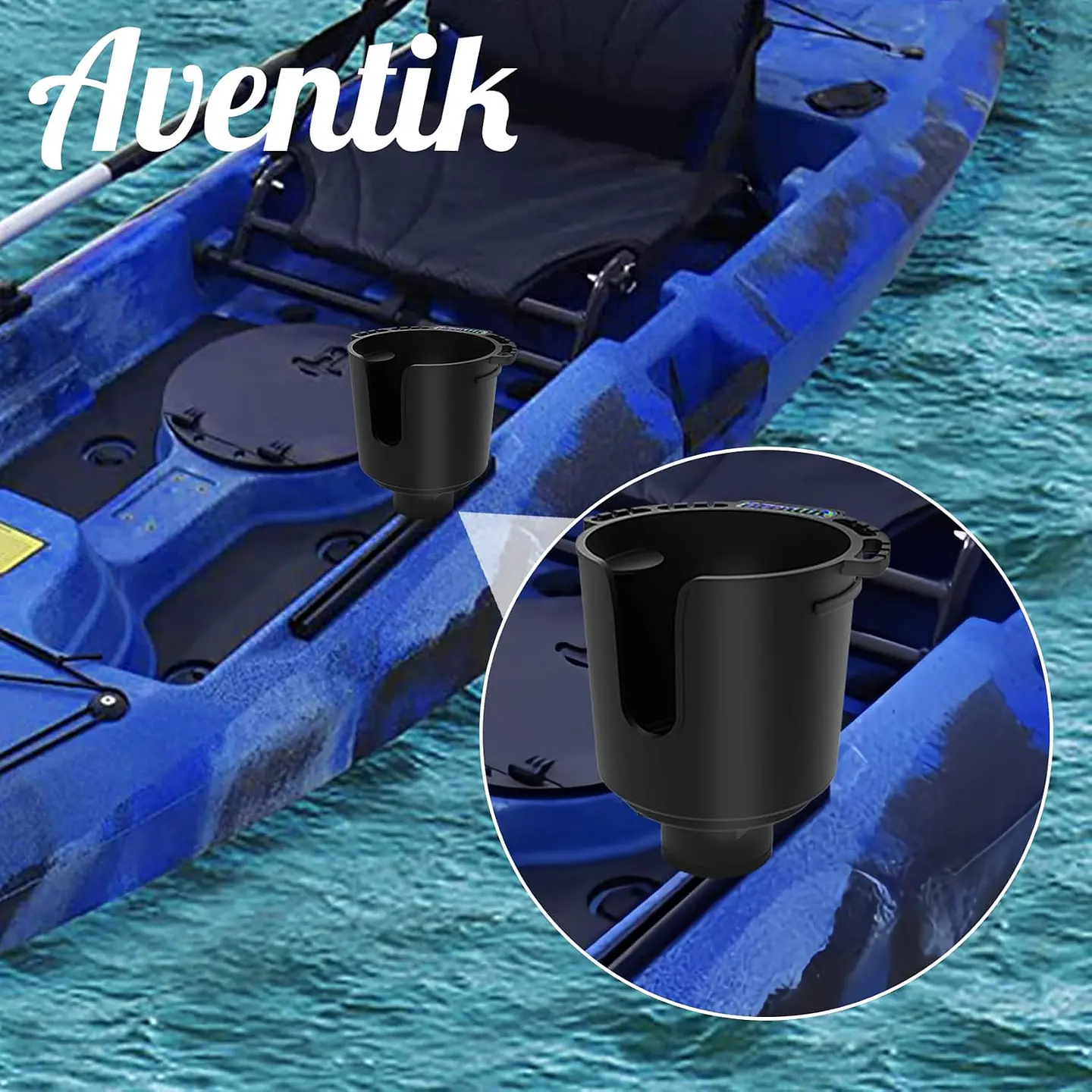 Soporte Multifuncional Porta Vaso Para Riel Kayak 3