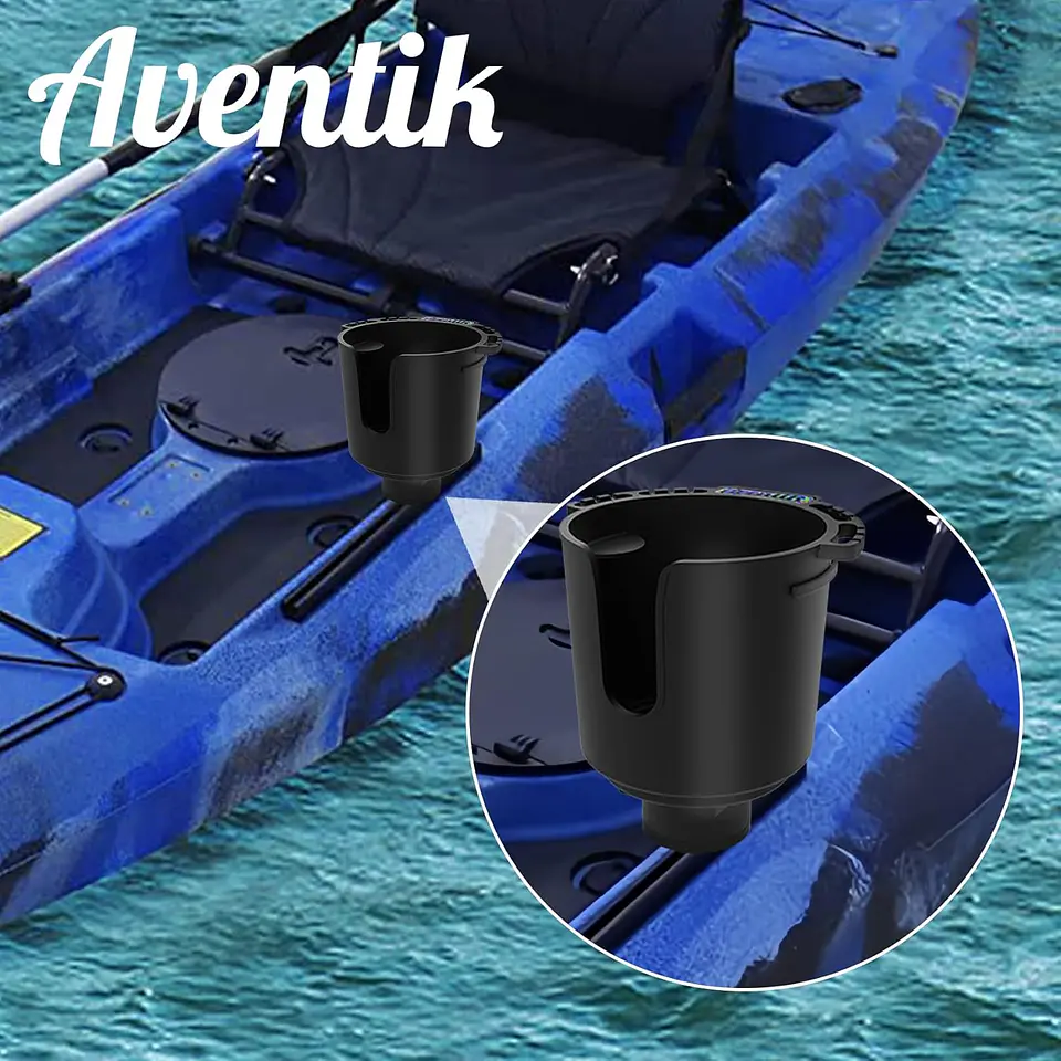 Soporte Multifuncional Porta Vaso Para Riel Kayak 3
