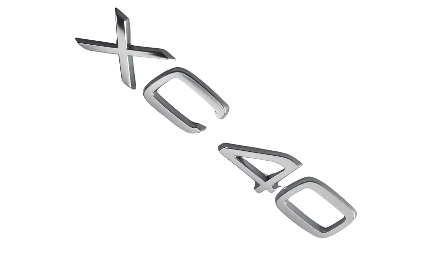 Logo Xc 40 Emblema Para Volvo Xc40 15.3x2.9cm 1