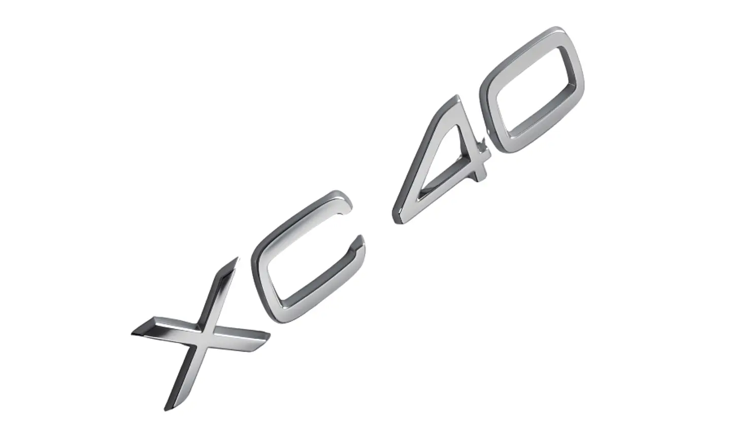 Logo Xc 40 Emblema Para Volvo Xc40 15.3x2.9cm 2
