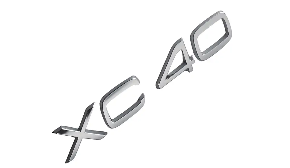 Logo Xc 40 Emblema Para Volvo Xc40 15.3x2.9cm 2