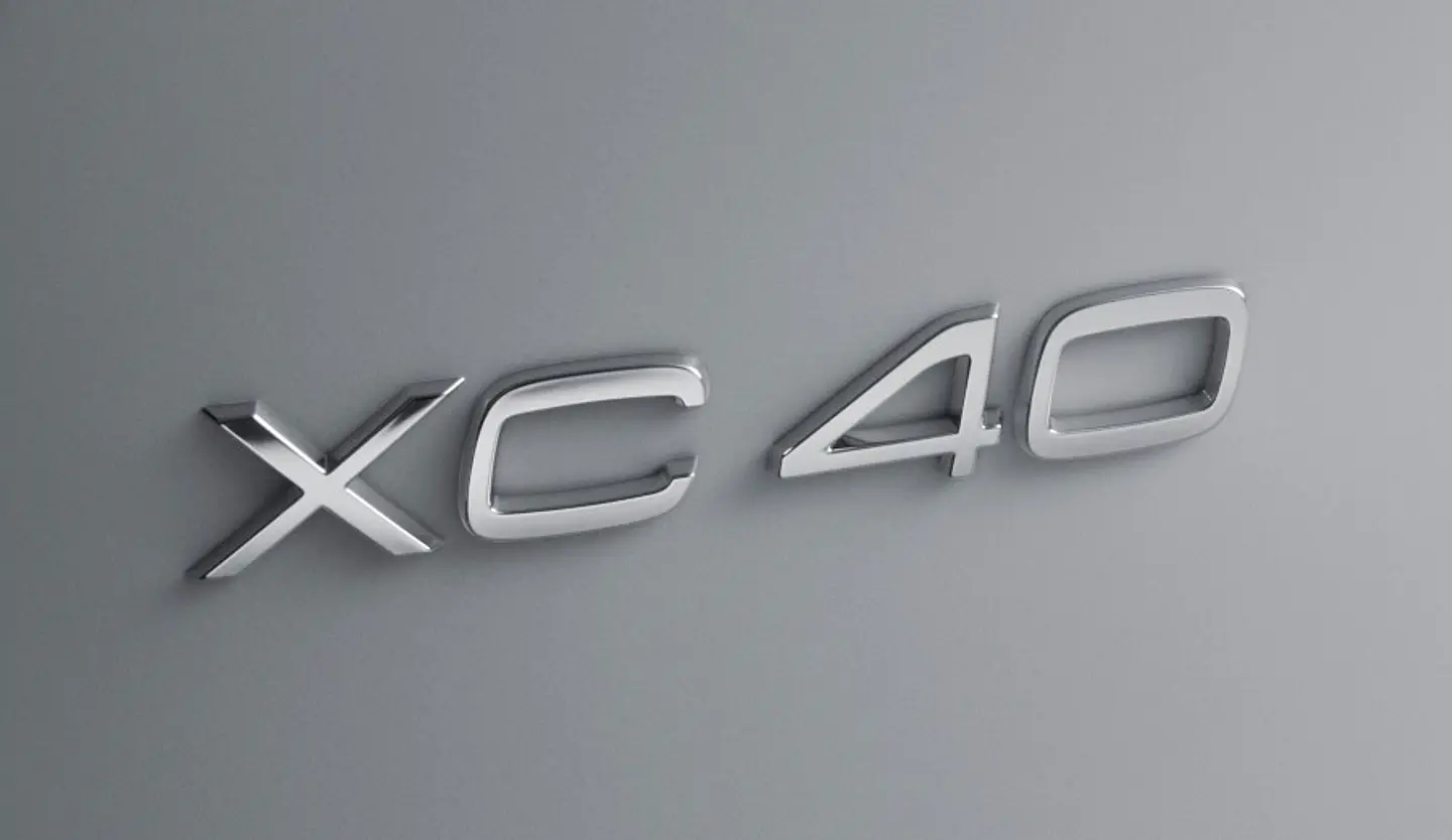 Logo Xc 40 Emblema Para Volvo Xc40 15.3x2.9cm 3