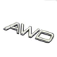 Logo Emblema Para Volvo Awd 8.1x1.9cm Cromado - Miniatura 1