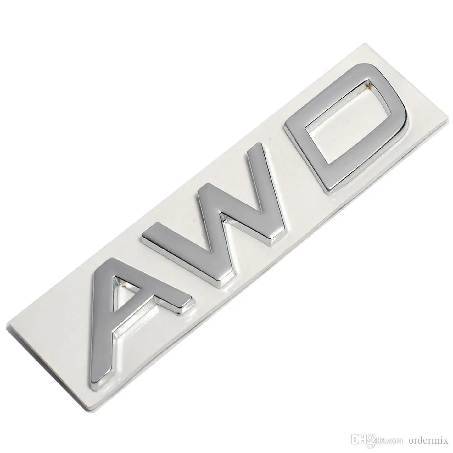 Logo Emblema Para Volvo Awd 8.1x1.9cm Cromado 2