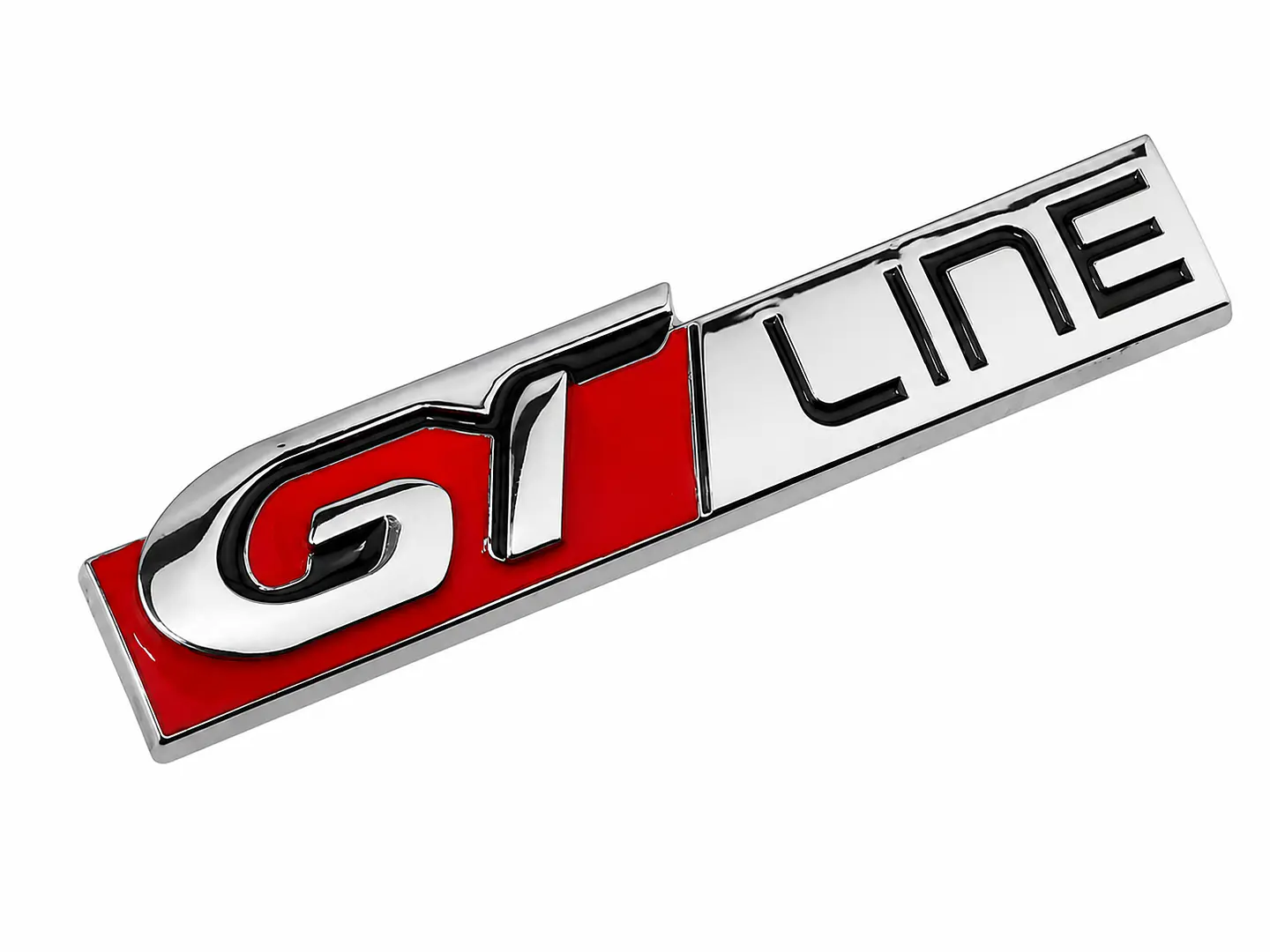 Emblema Logo Gt Line Para Peugeot 11.3x2cm Cromado 1