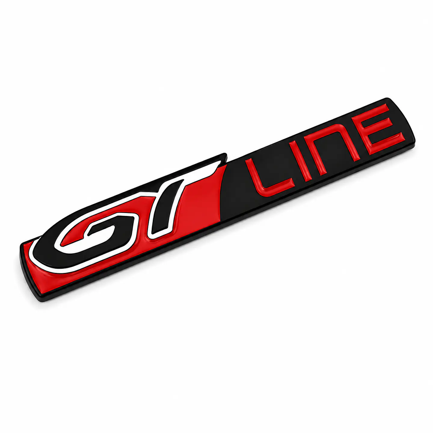 Emblema Logo Gt Line Para Peugeot 11.3x2cm Negro Rojo Blanco 2