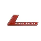 Logo Emblema Black Series Para Mercedes Benz 7.2x2.5cm Rojo - Miniatura 2