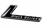 Logo Emblema Black Series Para Mercedes Benz 7.2x2.5cm Negro - Miniatura 1
