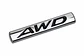 Logo Emblema Multimarcas Awd Metálico 8x1.4cm Cromado Negro - Miniatura 3