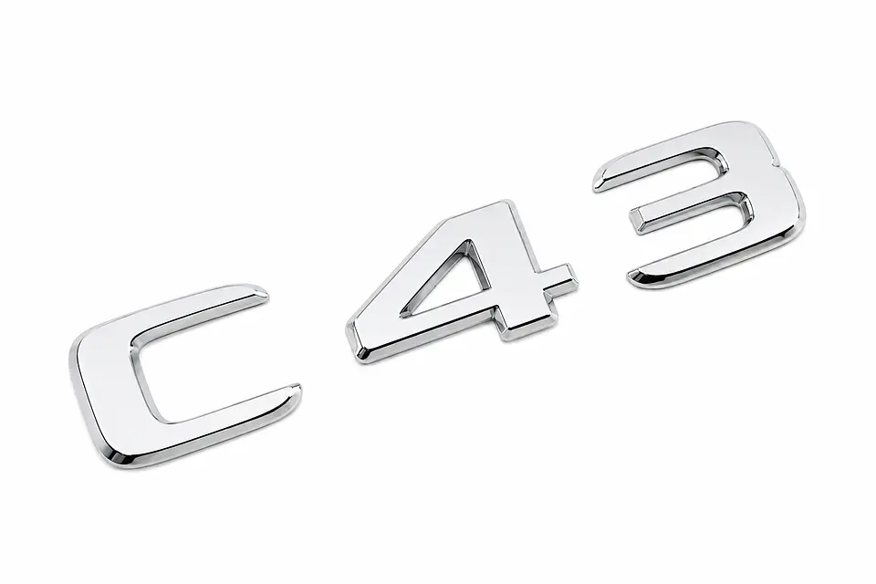 Logo Emblema C43 Para Mercedes Benz 1