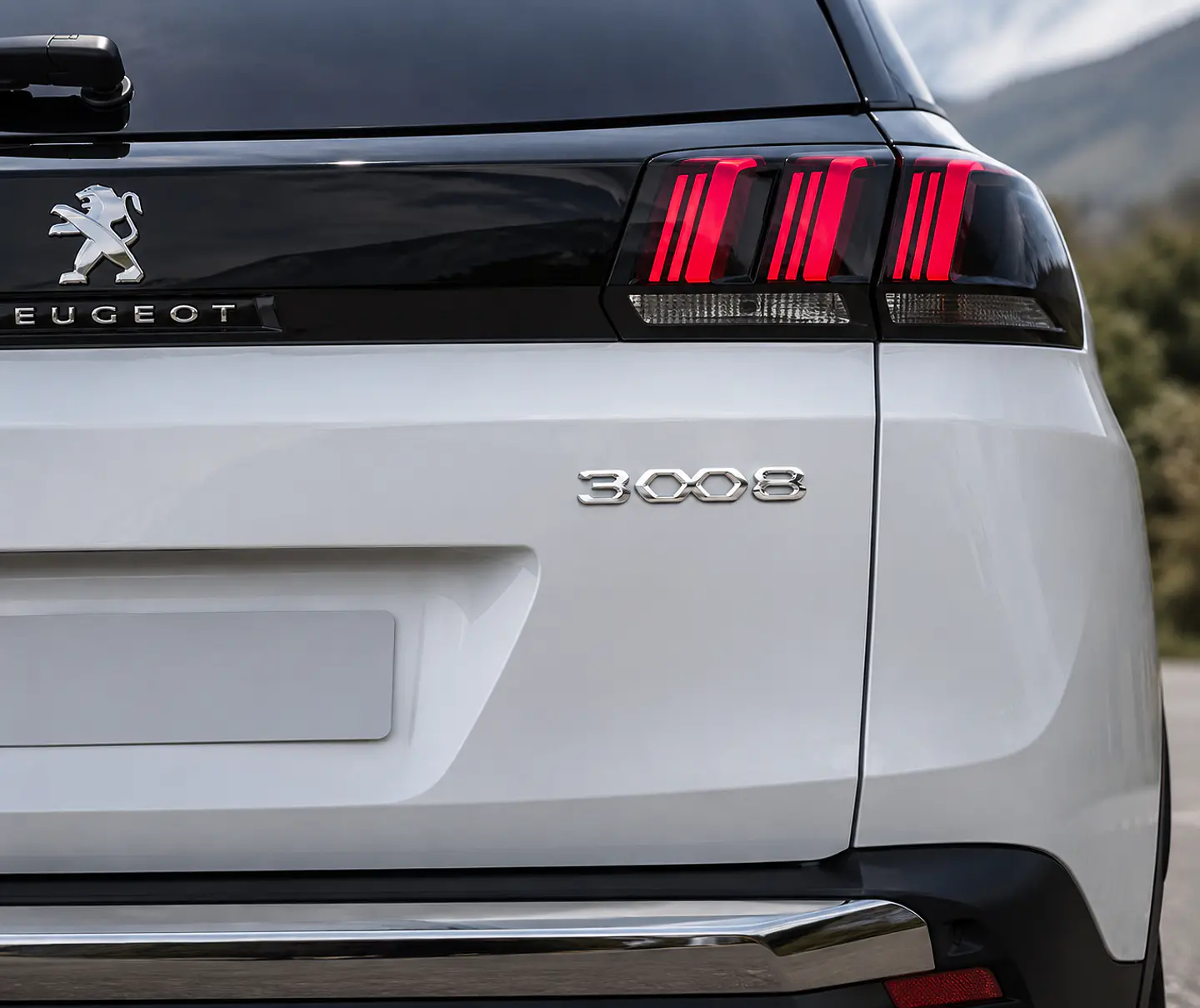 Logo Emblema Para Peugeot 3008 New Metalico 16.2x2.4cm 2