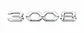 Logo Emblema Para Peugeot 3008 New Metalico 16.2x2.4cm - Miniatura 3