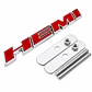 Logo Emblema Hemi Frontal Metálico 12.2x1.6cm para Dodge Jeep Rojo - Miniatura 2