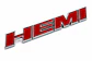 Logo Emblema adhesivo Hemi Metálico 12.2x1.6cm Para Dodge Jeep Rojo - Miniatura 2