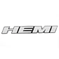 Logo Emblema adhesivo Hemi Metálico 12.2x1.6cm Para Dodge Jeep Blanco - Miniatura 2