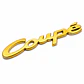 Logo Emblema Coupe Multimarca 9.5x1.8cm Metálico Dorado - Miniatura 1