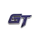Logo Emblema Gt Multimarca 6.3x3.8cm Metálico Azul - Miniatura 2