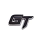 Logo Emblema Gt Multimarca 6.3x3.8cm Metálico Negro - Miniatura 2