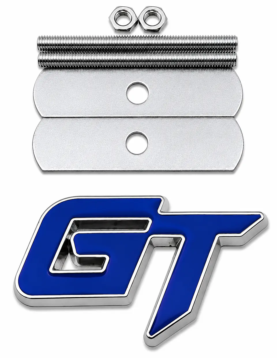 Logo Emblema Frontal parrilla Gt Multimarca 6.3x3.8cm Metálico Azul 2