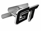 Logo Emblema Frontal parrilla Gt Multimarca 6.3x3.8cm Metálico Negro - Miniatura 1