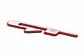 Emblema Logo Gt Multimarca 10.5x1.7cm Para Peugeot Kia Etc Rojo - Miniatura 1