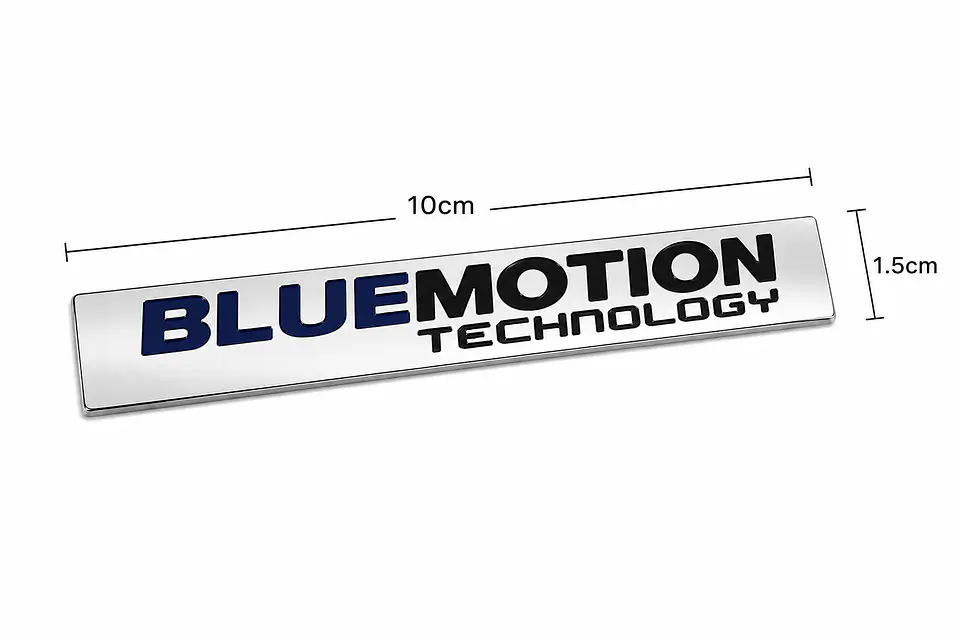 Logo Bluemotion Technology Para Volkswagen 10x1.5cm Plástico 2