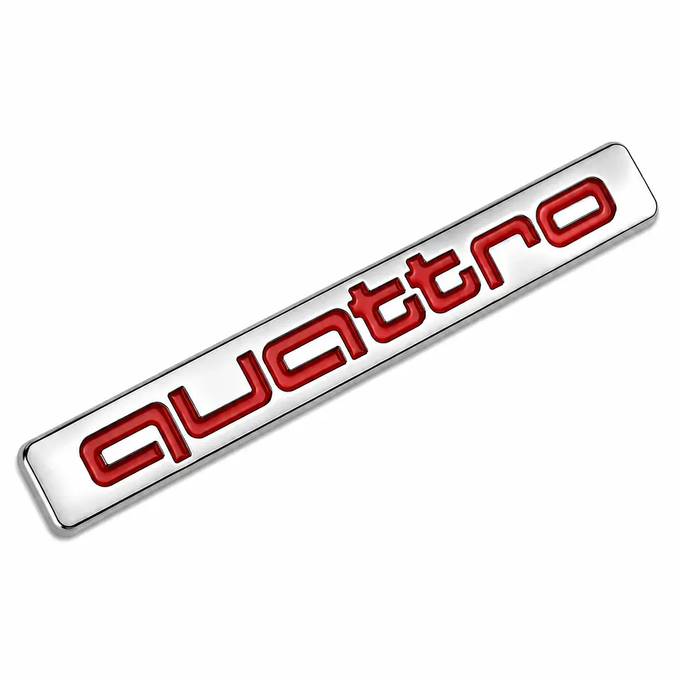 Logo Emblema Quattro Para Audi 6.8x1cm 1