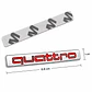 Logo Emblema Quattro Para Audi 6.8x1cm - Miniatura 2