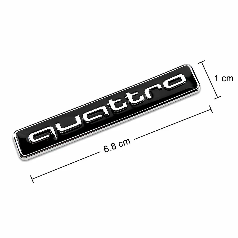 Logo Emblema Quattro Para Audi 6.8x1cm 2