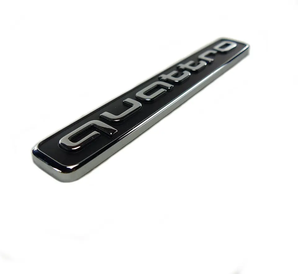 Logo Emblema Quattro Para Audi 6.8x1cm 3