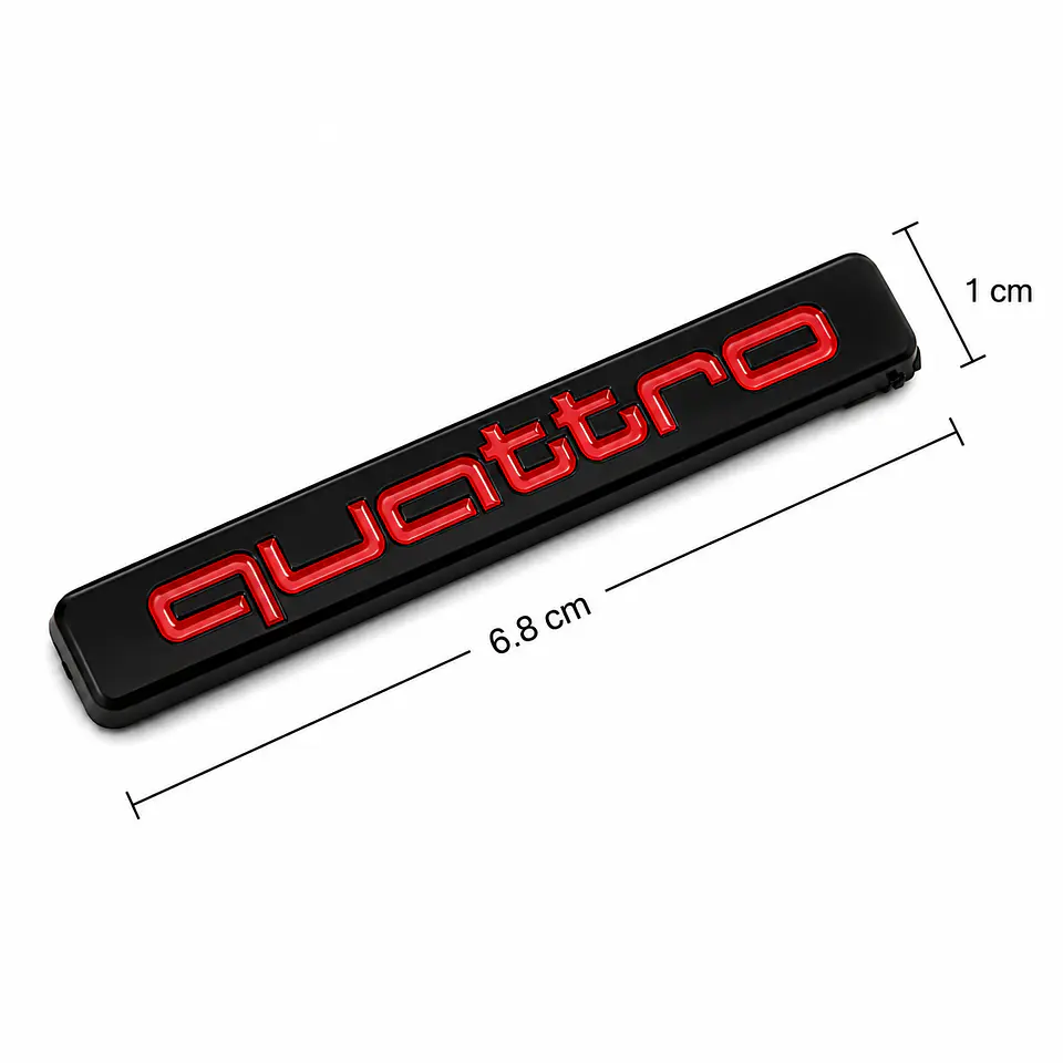 Logo Emblema Quattro Para Audi 6.8x1cm 2