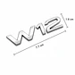 Logo Emblema W12 7.7x1.6cm Para Audi Vw Etc - Miniatura 2
