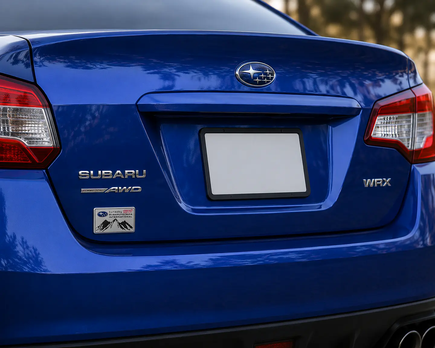 Emblema Logo Para Subaru Tecnica Intenational Sti 4x6cm 2