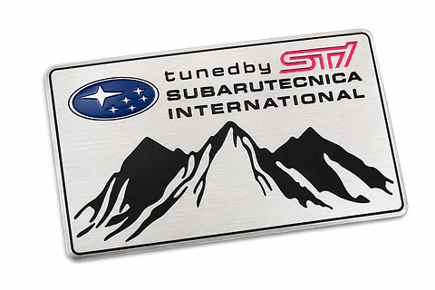 Emblema Logo Para Subaru Tecnica Intenational Sti 4x6cm