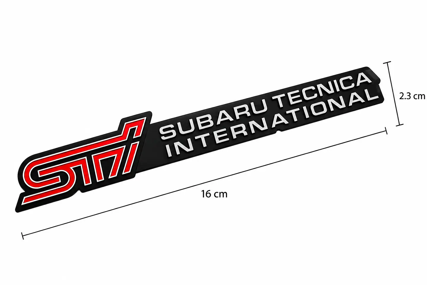 Logo Emblema Para Sti Subaru Tecnica International 16x2.3cm 4