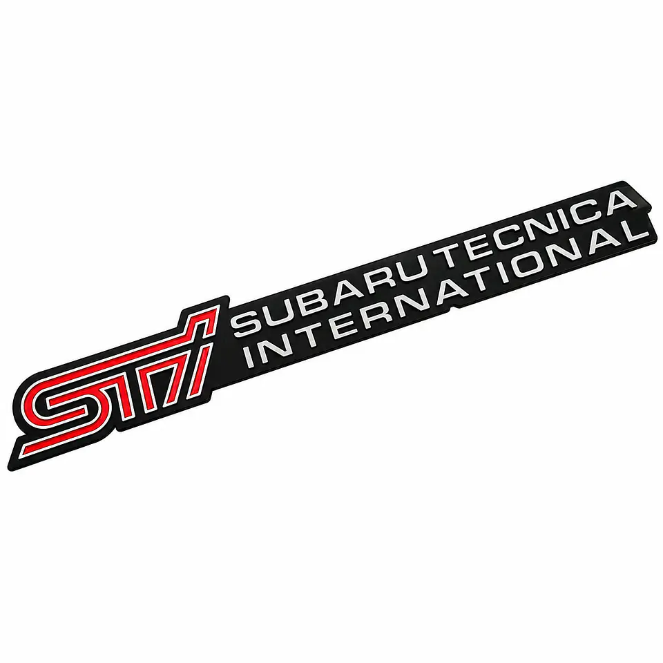 Logo Emblema Para Sti Subaru Tecnica International 16x2.3cm 1