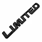 Logo Universal Emblema Limited Multimarca 12.5x1.8cm Metalico Negro - Miniatura 1