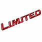 Logo Universal Emblema Limited Multimarca 12.5x1.8cm Metalico Rojo - Miniatura 1