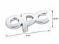 Logo Emblema Para Opel Opc 8x3.6cm metalico Cromado - Miniatura 2
