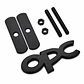Logo Parrilla Emblema Frontal Para Opel Opc 8x3.6cm Metalico Negro - Miniatura 1