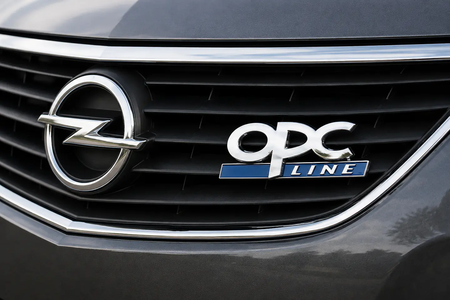 Logo Parrilla Emblema Frontal Para Opel Opc Line 8.2x3.6cm metalico 2