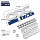 Logo Parrilla Emblema Frontal Para Opel Opc Line 8.2x3.6cm metalico - Miniatura 3