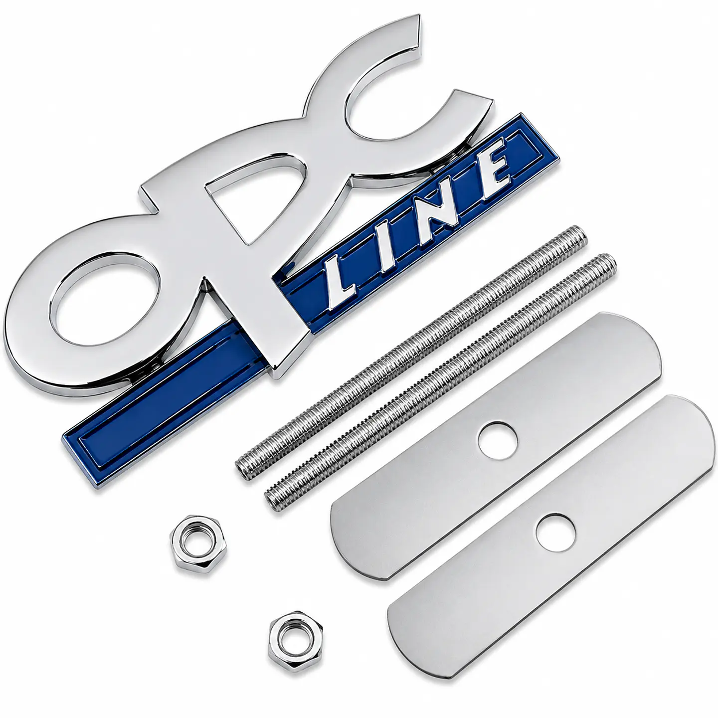 Logo Parrilla Emblema Frontal Para Opel Opc Line 8.2x3.6cm metalico 1